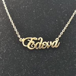 CH65235 Links stainless steel names,,36x10mm/1pcs,gold plated (0 0)