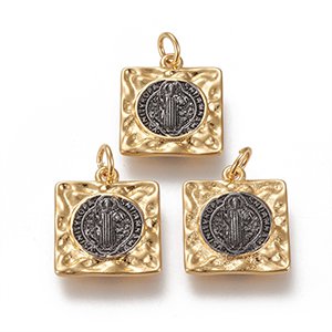 CH65314 Pendants and charms brass konstantinata,no filter ,17x15mm/1pcs ,gold plated (0 0)