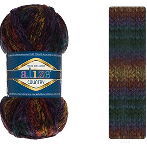CH65331 Yarns alize country,acrylic ,100gr/34meters ,multicolor col 5656 (0 0)