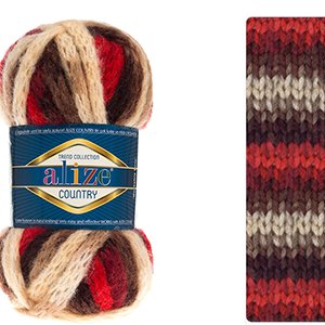 CH65332 Yarns alize country,acrylic ,100gr/34meters ,multicolor col 5656 (0 0)