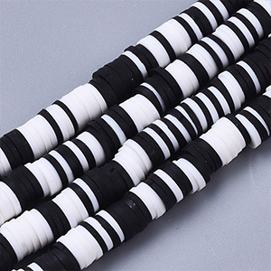 CH65367 Polymer clay heishi beads 6mm/380pcs mixed color (0 0)