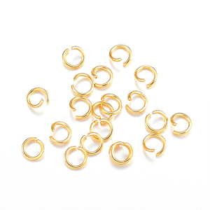 CH65464 Stainless Steel Open Jump Rings ,For Jewellery 3,5X0,5mm/20Pcs/ 18k GOLD PLATED, 0.5mm Thickness  ,Material Stainless Steel,, (4 1) ()