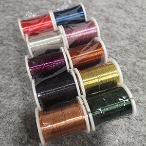 CH65477 Συρματα μεταλλικα στρογγυλο ,0,4mm/100μετρ. ,πολυχρωμα,0.4mm παχος (0 0)