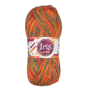 CH65483 Yarns lama iris,acrylic ,100gr/360meters ,multicolor col 30 (0 0)