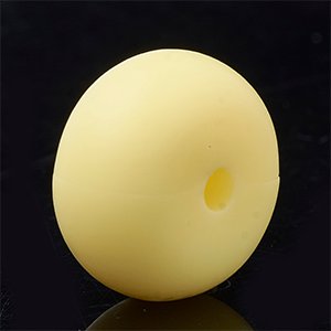 CH65581 Food grade rondelle shape ,for pacifier/decoration 14x8mm/4pcs/ yellow color, flat  ,material food grade silicone,cartoon,beads (0 0)