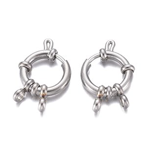 CH65596 STAINLESS STEEL SPRING RING CLASPS ,FOR JEWELLERY 6X2MM/1PCS/ STEEL COLOR, SPRING RING ,MATERIAL STAINLESS STEEL,, (20 0) ()