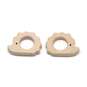 CH65602 Wooden Teether Toys  For Pacifier 55mm//2Pcs/   Natural Color,   ,Material ,,Charms (4 1) ()