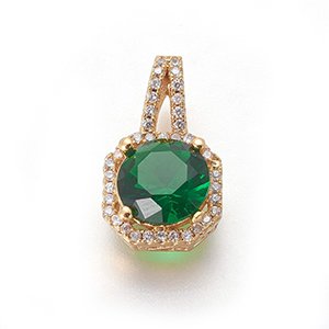 CH65608 Pendants and charms brass square,micropave ,17x10mm/1pcs ,gold plated (0 0)