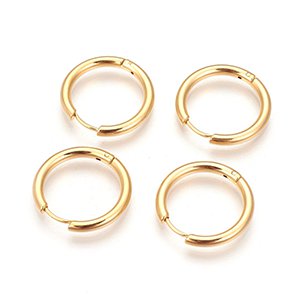 CH65656 Stainless steel earring hoops ,for jewellery 25mm//1pair/ gold plated color,huggie hoop   ,material stainless steel,, (0 0)