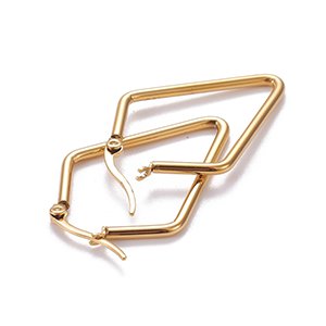 CH65683 Stainless steel earring hoops ,for jewellery 36mm//1set/ gold plated color,   ,material stainless steel,, (0 0)
