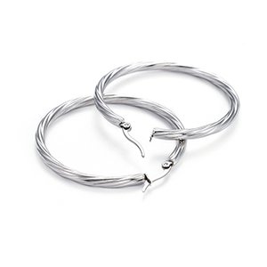 CH65684 Stainless steel earring hoops ,for jewellery 54mm//1set/ stainless steel color,   ,material stainless steel,, (0 0)