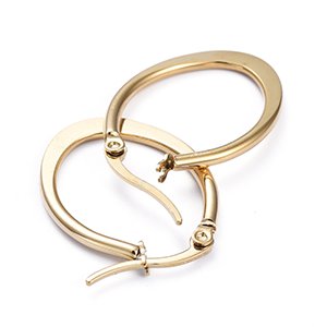 CH65698 Jewellery stainless steel earrings rings, ,28mm/1set ,gold plated (0 0)