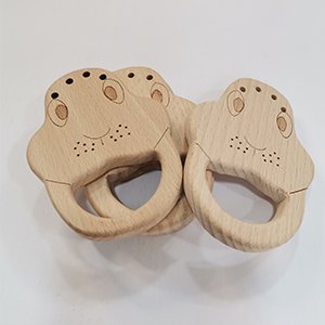 CH65762 Wooden Teether Toys  For Pacifier 100X70mm/1Pcs/   Natural Color,   ,Material ,,Charms (4 2) ()