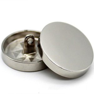CH65770 Alloy round shank buttons ,for sewing 13mm//2pcs/ platinum color,   ,material ,,sewing (-1 0)