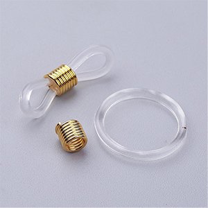 CH65813 Σιλικονες για γυαλια για γυαλια 24x7mm/10τεμ. διαφανο χρωμα,   ,συνθεση σιλικονη, (-1 0)
