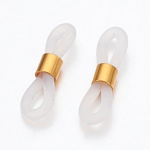 CH65814 Silicon for glasses ,for glasses 20x6mm/6pcs/ transparent color,   ,material silicone,, (-2 0)