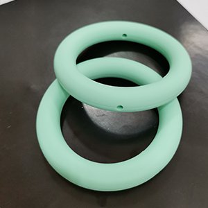 CH65914 Foodgrade silicone rings for pacifier/decoration 65mm/1pcs mint color,rings ,material food grade silicone,,beads (-2 0)