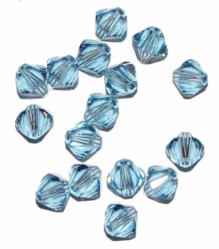 CH7223 Κρυσταλλάκια Swarovski σε Σχήμα Ρόμβος – 5301 ΓΙΑ ΚΟΣΜΗΜΑ 6mm//20Τεμ. ΓΑΛΑΖΙΟ ΧΡΩΜΑ, ,ΣΥΝΘΕΣΗ ,ΧΑΝΤΡΑ (14 0) (gr) ()