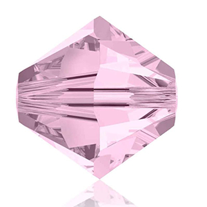 CH7281 Κρυσταλλάκια Swarovski σε Σχήμα Ρόμβος – 5301 Για Κόσμημα 4mm/~100Τεμ. Rosaline Pink, ,Συνθεση ,Κρεμαστά (2 0) (gr) ()