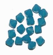 CH7391 Κρυσταλλάκια Swarovski σε Σχήμα Ρόμβος – 5301  Για Κόσμημα 6mm/~50Τεμ. CARIBBEAN BLUE,   ,Συνθεση ,Χάντρα (8 0) (gr) ()