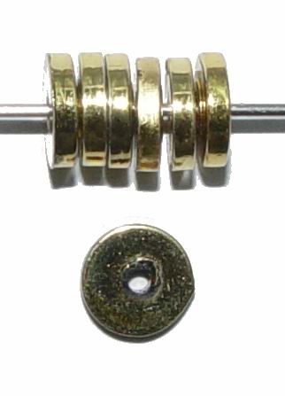 CH7788 Ακρυλικές Ροδέλες Πλακέ Για κόσμημα 8X2mm/10γρ Επίχρυσο Χρώμα,   ,Συνθεση Ακρυλικό,Χάντρα (19 400) (14gr) ()