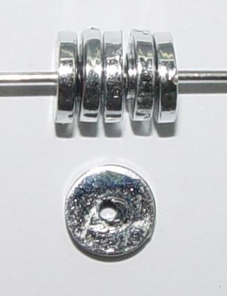 CH7789 Ακρυλικές Ροδέλες Πλακέ Για κόσμημα 8X2mm/10γρ Μεταλλικό Χρώμα,   ,Συνθεση Ακρυλικό,Χάντρα (20 178) (14gr) ()