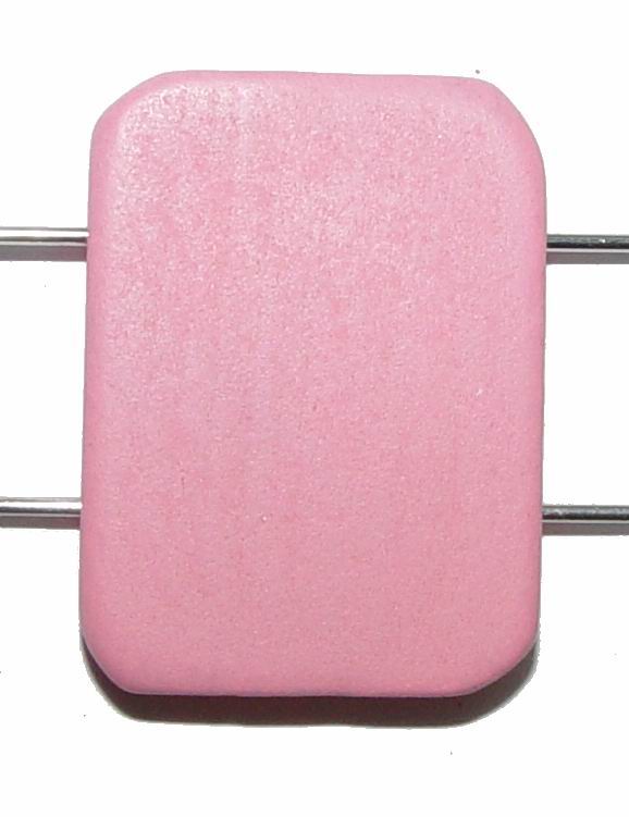 CH7793 Wooden beads for jewellery 32x45mm/5pcs pink color, with 4 holes  ,material wood,,beads (0 0)