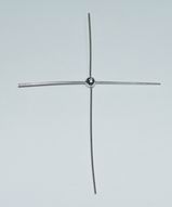 CH78 Ασημένια Σταυρουδάκια Σύρμα  100mm/1Τεμ. RHODIUM PLATED Χρώμα Για κόσμημα    (140 17) (5gr) ()