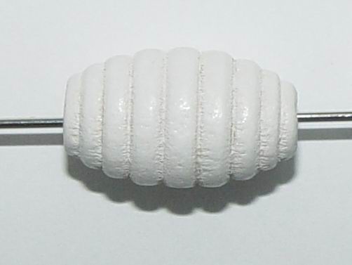 CH7815 OVAL WOODEN BEADS , 11X20MM/30PCS/ WHITE COLOR,   ,MATERIAL WOOD,,BEADS (-12 5) ()