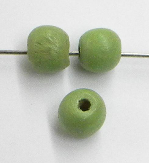 CH7933 Full Drilled Wooden Round Beads, ,10mm/76Pcs ,Green Color (19 5) ()