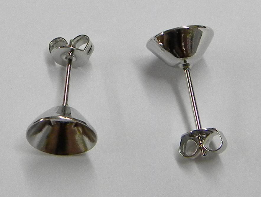 CH7942 ΜΕΤΑΛΛΙΚΑ ΣΚΟΥΛΑΡΙΚΙΑ ΚΑΣΤΟΝΙ ΓΙΑ ΚΟΣΜΗΜΑ 8mm/SS39/4Ζευγ. ΜΕΤΑΛΛΙΚΟ ΧΡΩΜΑ, ,ΣΥΝΘΕΣΗ , (19 21) (4gr) ()