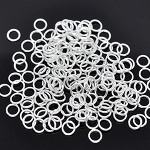 CH8017 Silver 925 Open Jump Rings ,For Jewellery 5X0,8mm/10Pcs/ Silver Plaed Color,English Alphabet Thickness 0.8mm (20Gauge)  ,Material Silver 925,, (104 0) ()