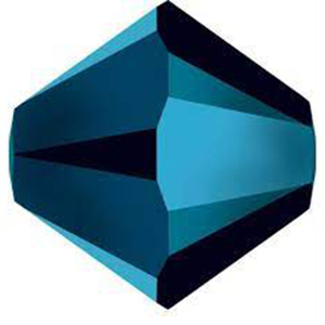 CH8020 Κρυσταλλάκια Swarovski σε Σχήμα Ρόμβος – 5301  Για Κόσμημα 6mm//20Τεμ. METALLIC BLUE 2x,   ,Συνθεση ,Χάντρα (17 0) (gr) ()