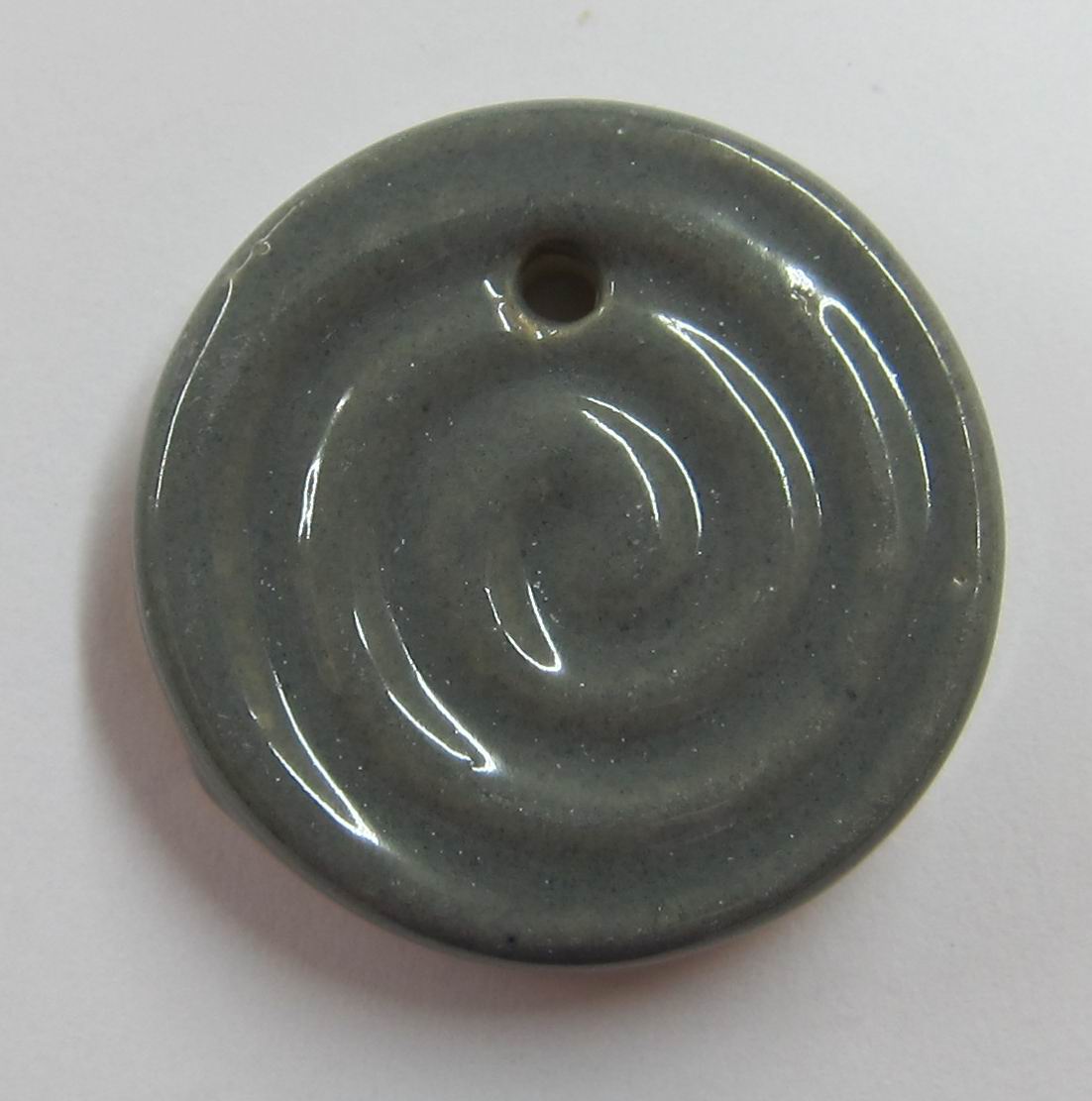 CH8217 Κεραμικα κρεμαστα κοχυλια 31x7mm/2τεμ. γκριζο χρωμα (0 0)