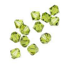 CH8922 Real Swarovski Bicone beads 5301 ,For Jewellery 4mm/50Pcs/ Light Olivine,   ,Material ,,Beads (2 1) ()