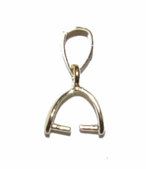 CH8962 SILVER 925 BAILS  FOR JEWELLERY 8mm//5Pcs/   GOLD PLATED, MICROPAVE  ,Material STAINLESS STEEL,, (66 0) ()