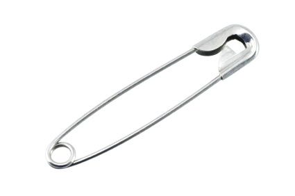 CH931 Metal safety pins 30mm/10pcs platinum color (0 0)