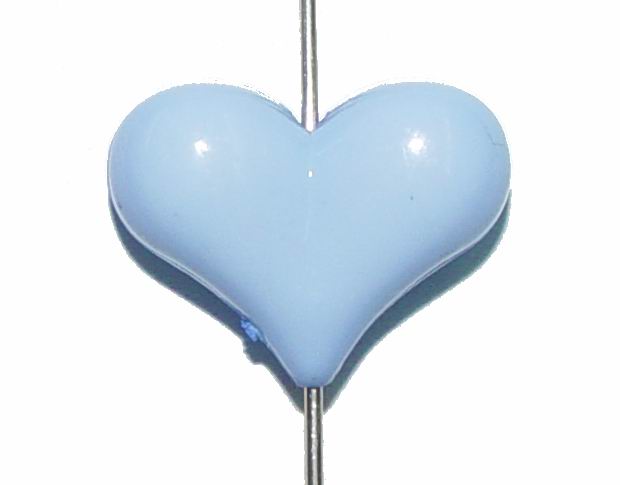 CH9479 Full drilled acrylic hearts,with stamping  blank ,17x22mm/6pcs ,light blue color (0 0)