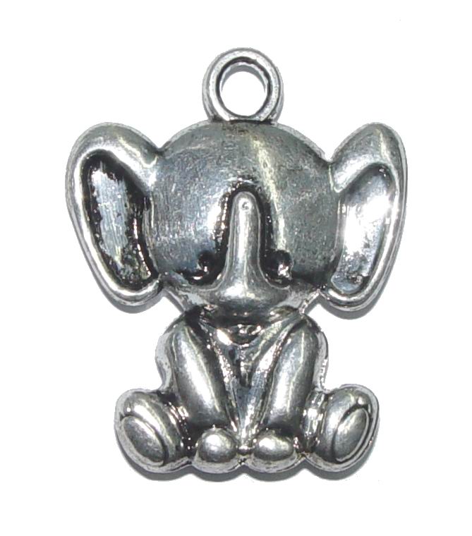 CH9524 Metal elephant pendants ,for decoration 42mm//2pcs/ antique silver,   ,material ,,charms (-1 0)