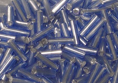 CH9641  Glass Tube seed beads ,For Jewellery 6X2mm/33gr/ Light Blue Color,Opaque   ,Material Glass,,Beads (-4 6) ()