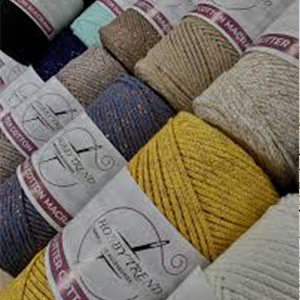 Hobby Trend Glitter Cotton Macrame