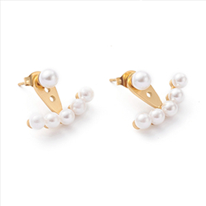 Stainless Steel With Synthetic Pearl