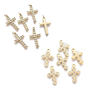 Stainless Steel Micropave Crosses